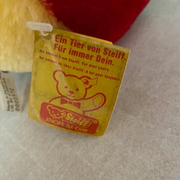 Vintage Steiff 1988 Ltd Ed "Roly-Poly" Clown Mohair Plush Toy Germany #1572/3000 - Picture 5 of 7